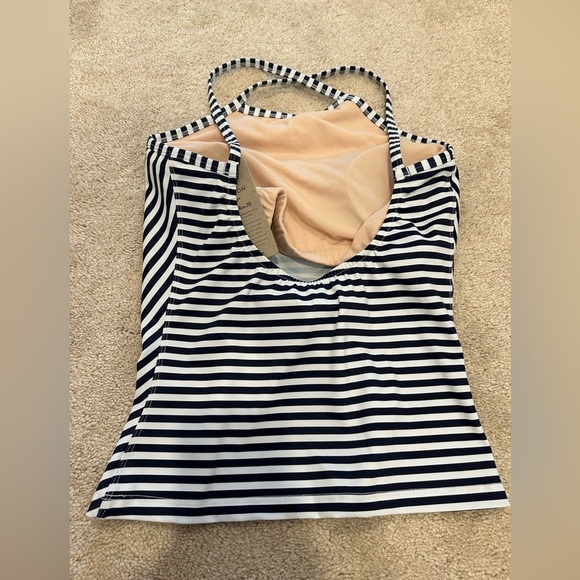 Albion Pana stripe Tankini Swim Top Medium NWT - Picture 5 of 6